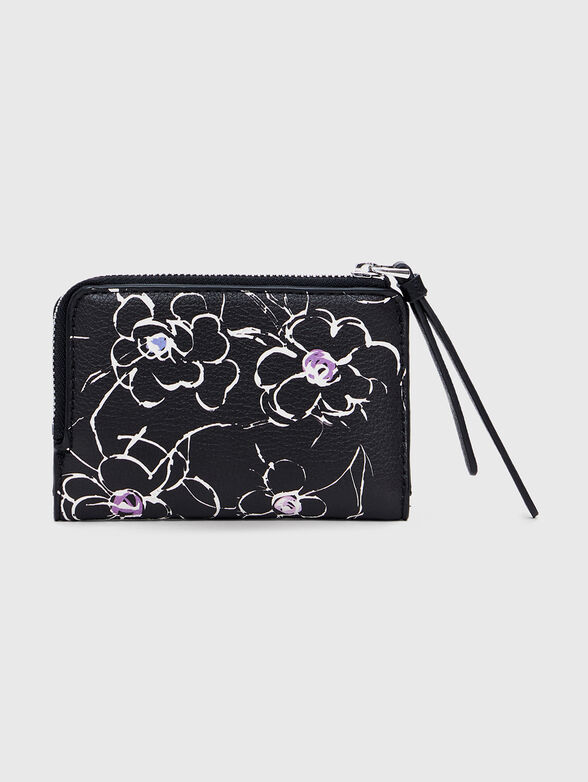 Wallet with logo and floral design - 2