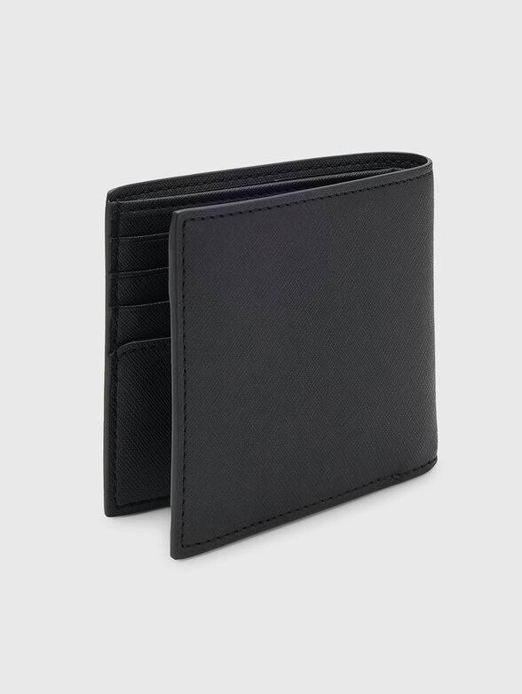 Leather wallet with logo - 2