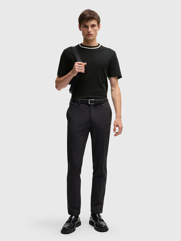 Roun neck cotton T-shirt - 2