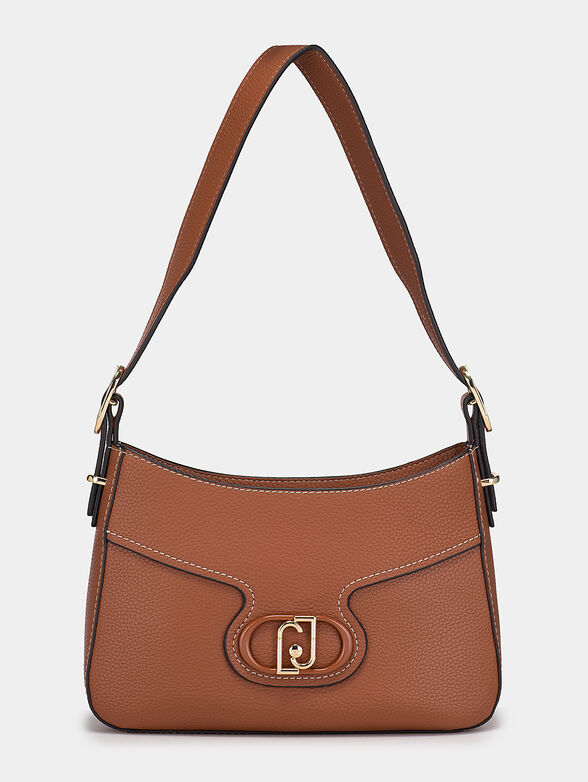 Hobo bag with metal chain handle - 1