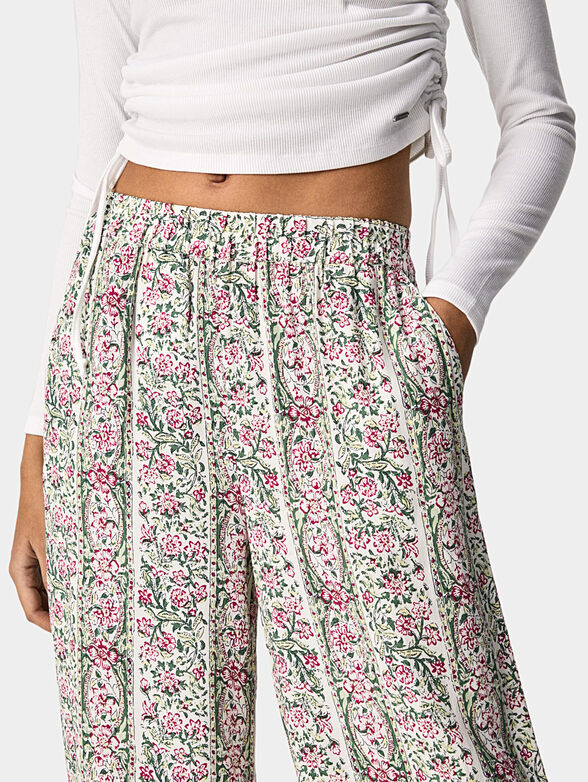 MASHA pants with floral print - 3