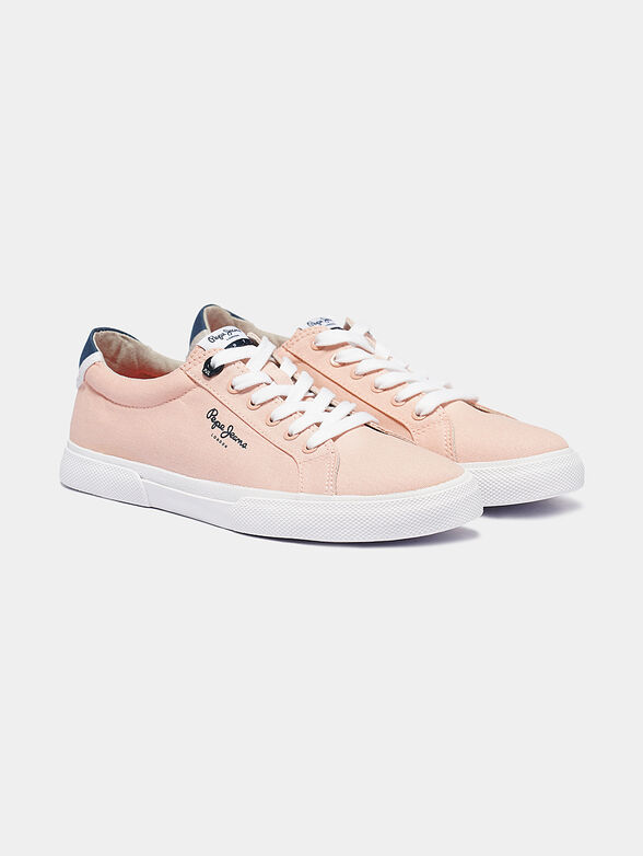 KENTON Pink cotton sneakers - 3