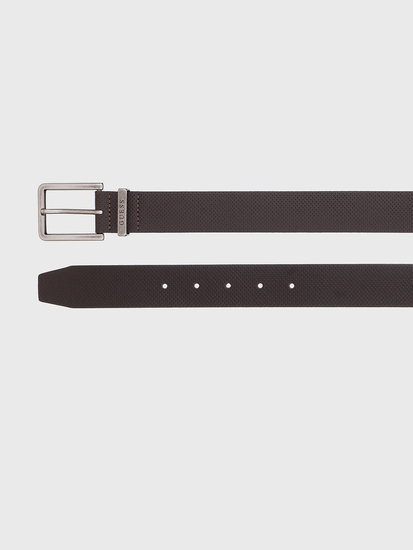 Textured belt with logo  - 3