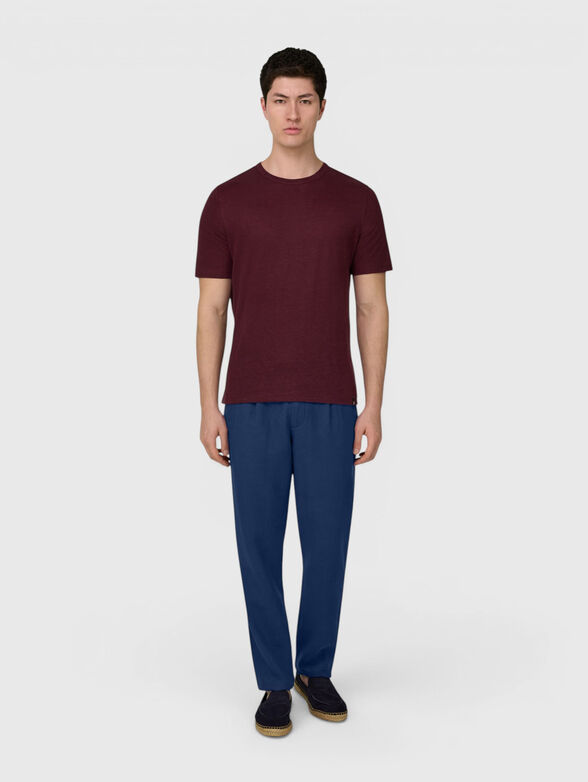 Blue linen trousers - 4