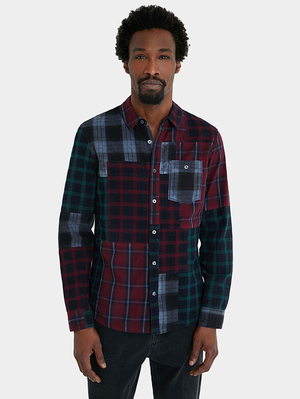 SERGIO Shirt with patchwork effect - 1