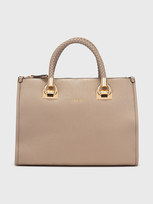 Big bag with zip and gold details - 1