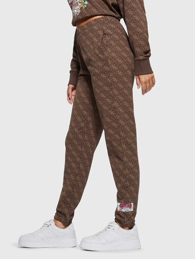 4G BANKSY Brown sports trousers - 3