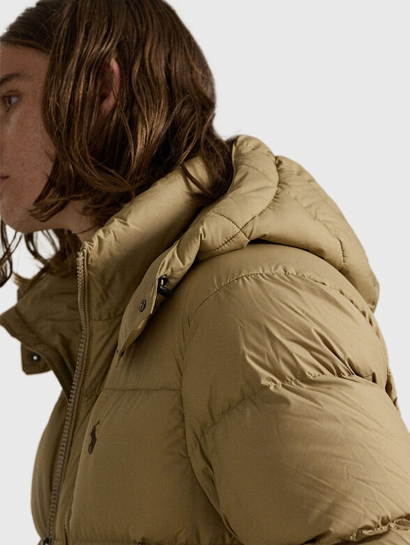 Padded jacket in beige  - 5