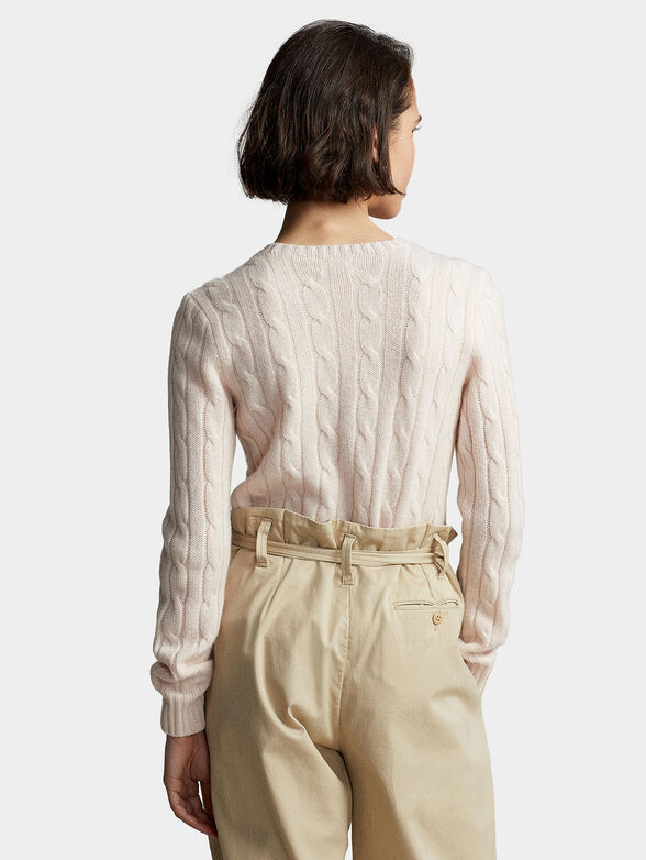 JULIANNA pale pink cashmere sweater - 3