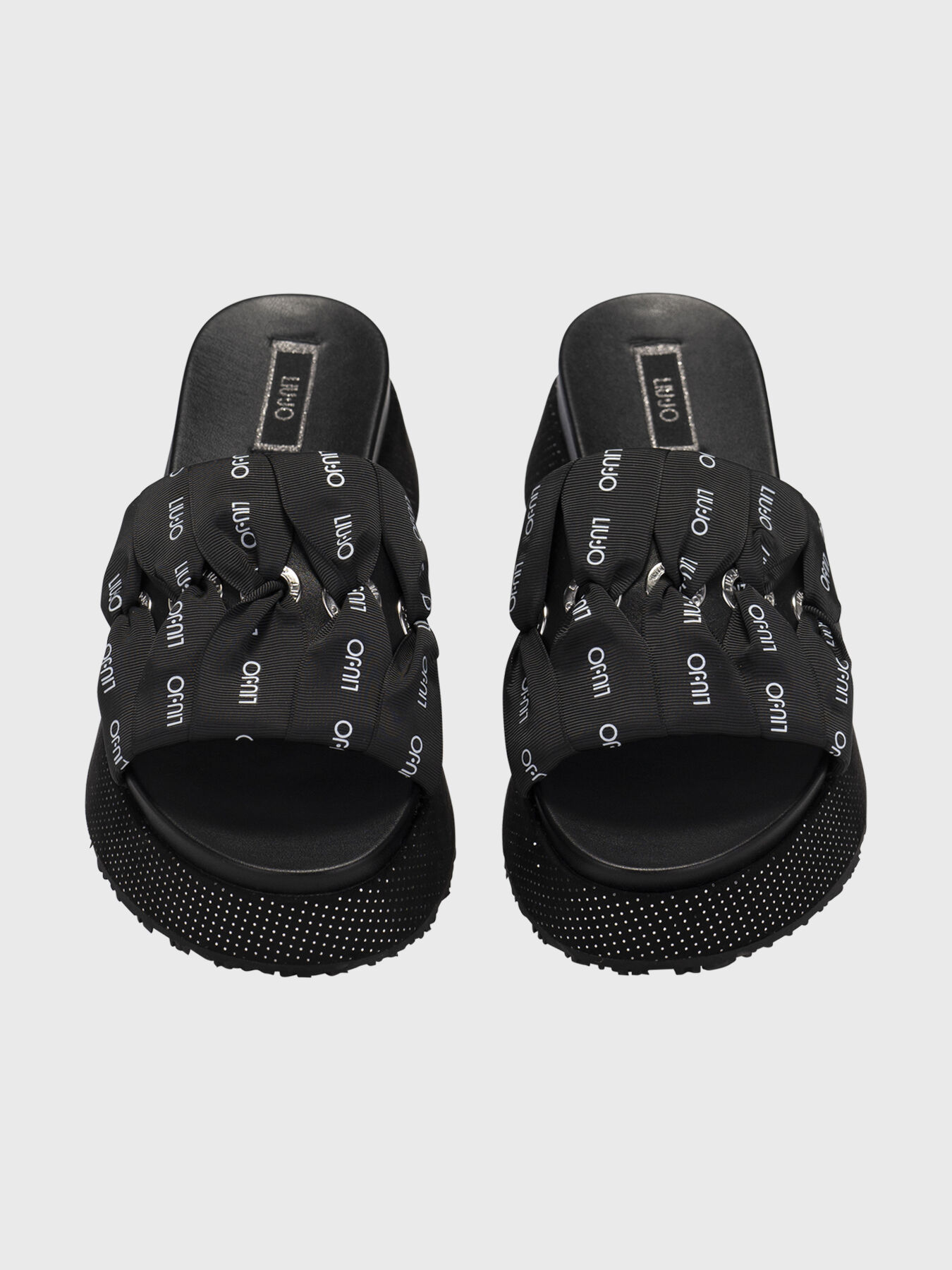 FRIDA black platfrom sandals brand LIU JO