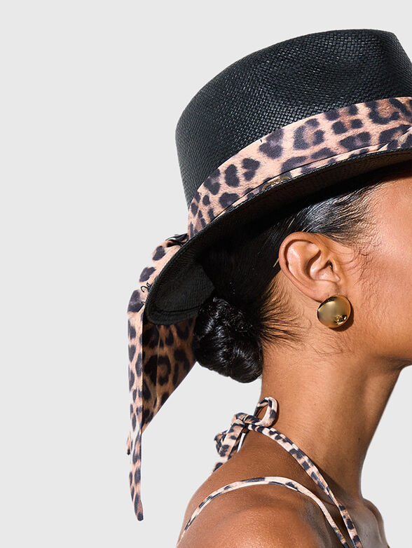 Panama hat with foulard ribbon - 2
