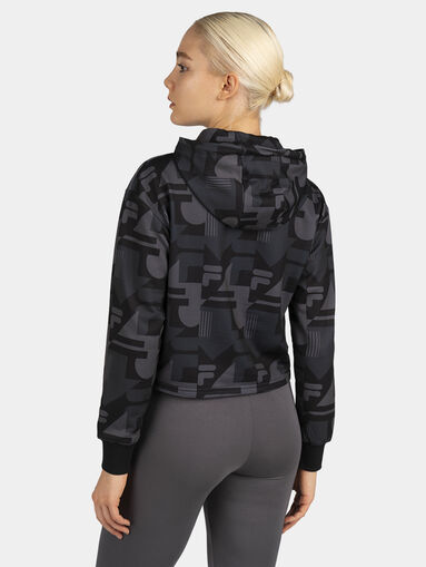 RUMA cropped sweatshirt with monogram logo print - 3
