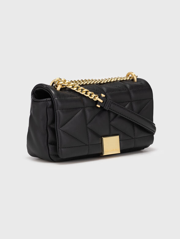 Crossbody bag with golden logo detail - 4