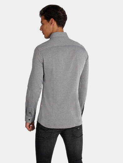 SUNSET Grey cotton shirt - 2