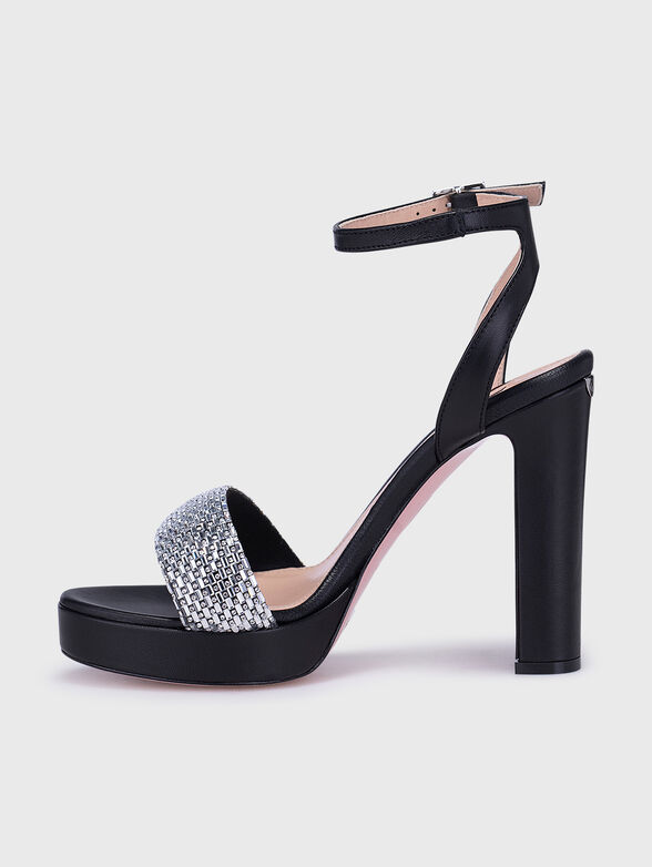 KRISTINE blach sandals  - 4