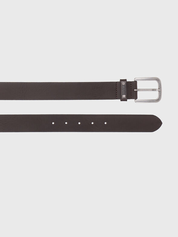Leather belt with logo detail - 1