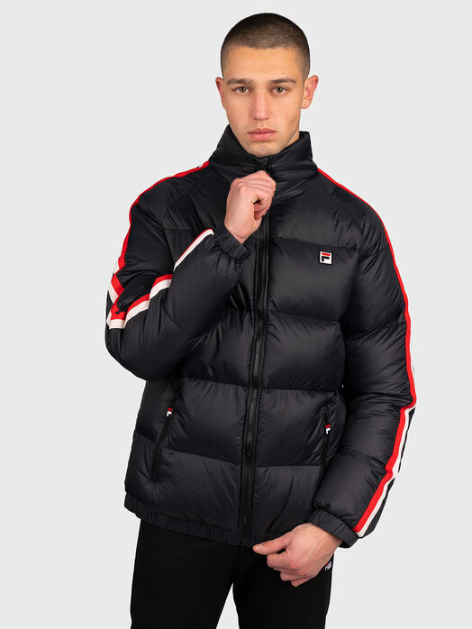 TOVE padded jacket with colored stripes