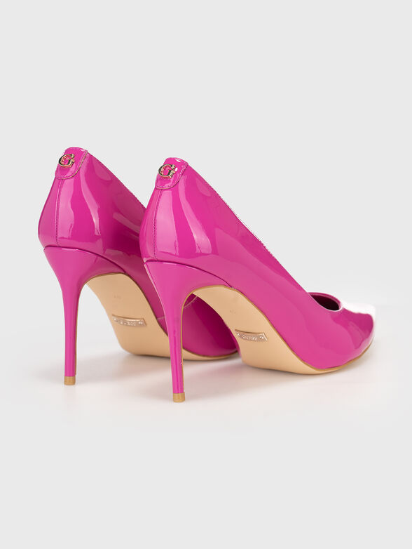 Heeled shoes in fuxia colour - 3