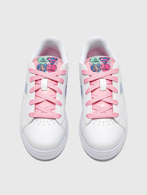 GAME STEP P PS SUPERGIRL white sports shoes  - 6