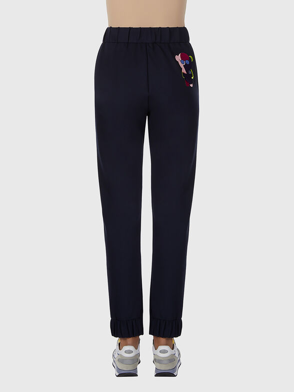 Slim trousers with accent embroidery - 2