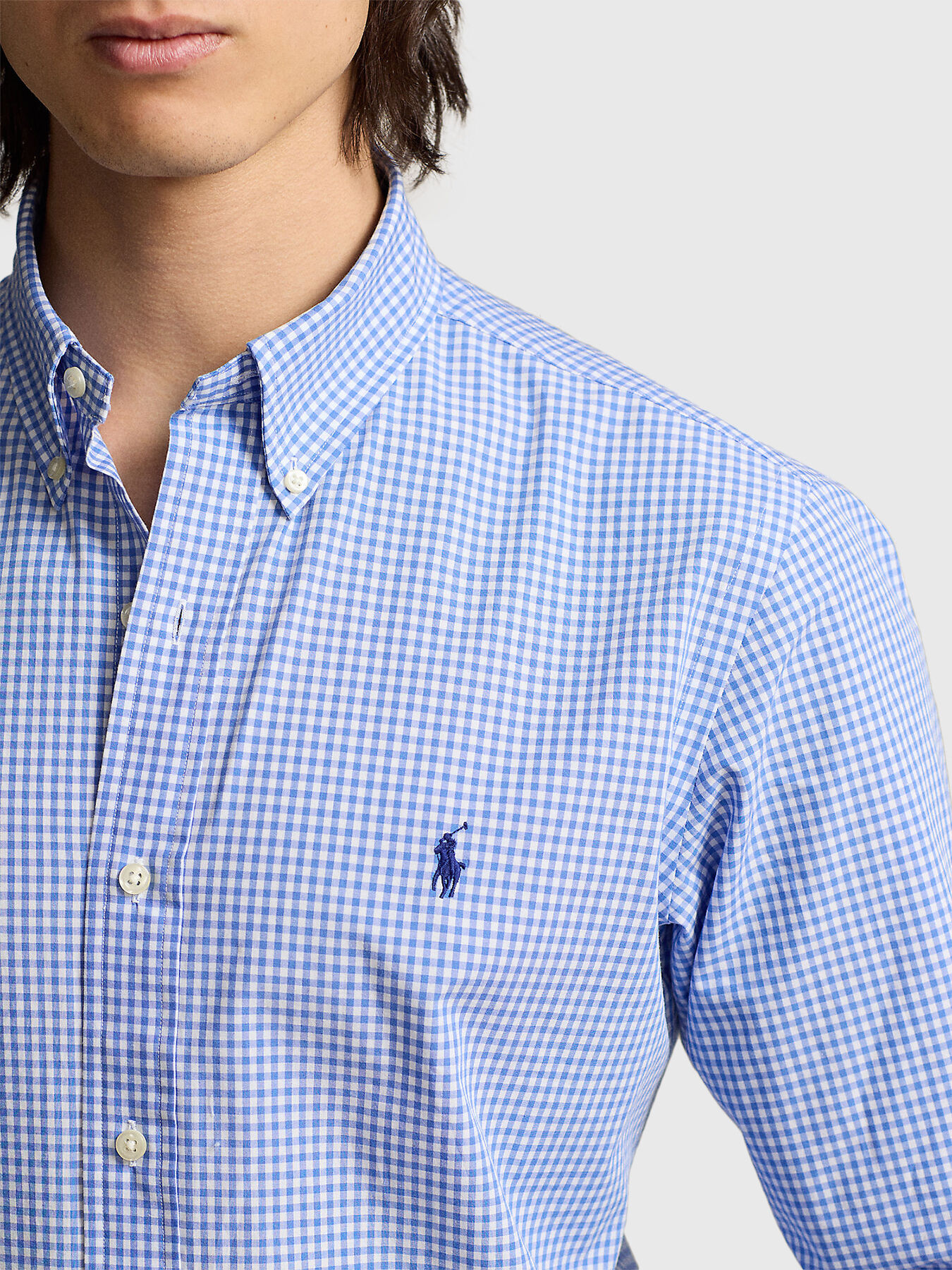 Plaid shirt with logo embroidery brand POLO RALPH LAUREN —  Globalbrandsstore.com/en