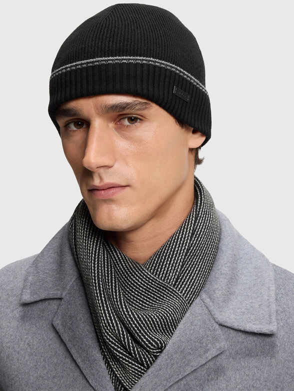 Cotton and wool scarf and hat set - 3