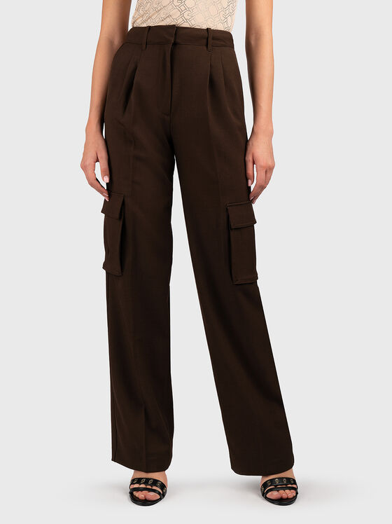 Карго панталон с висока талия - 1