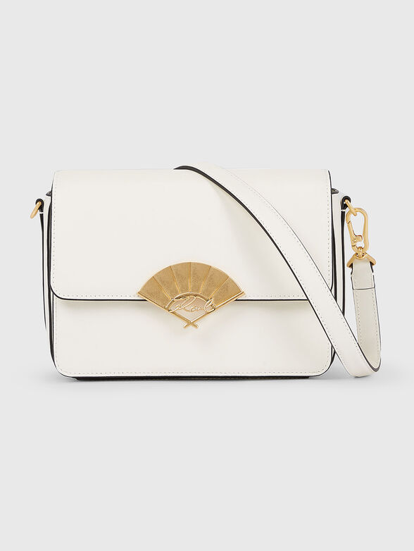 K/SIGNATURE leather crossbody bag in beige - 1