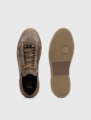Suede shoes with logo - 5