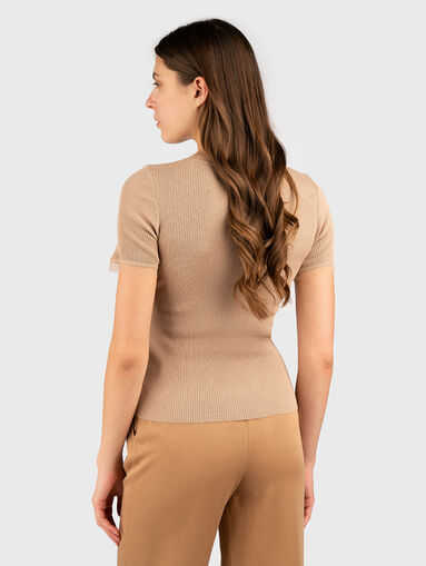 T-shirt with sheer details - 3