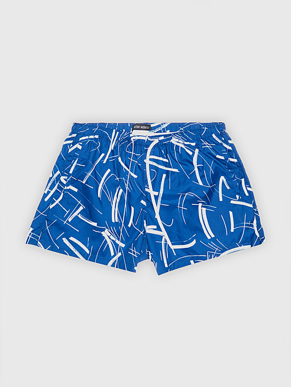 Beach shorts with accent print - 1