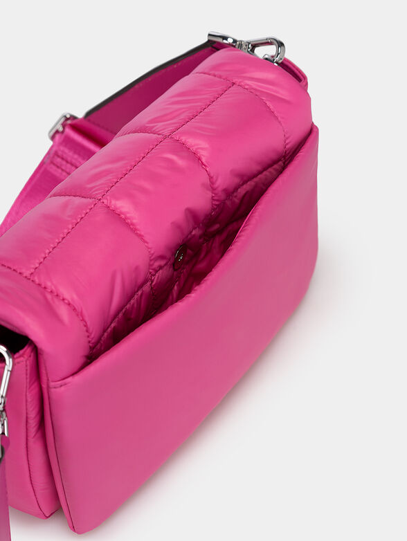 Crossbody bag in fuchsia color with logo detail - 6