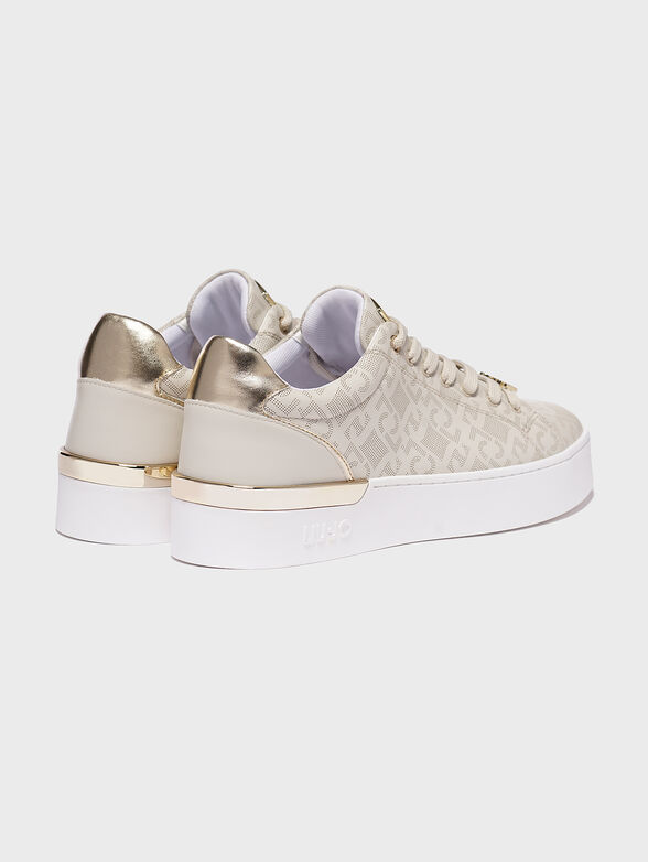 SILVIA Leather sneakers with lasered logo - 2
