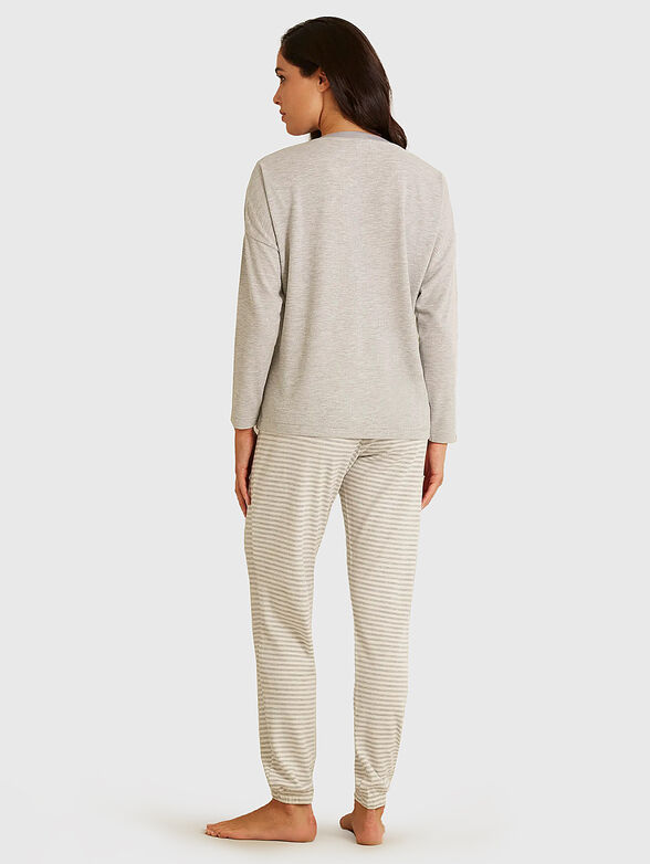 DAILY PAJAMAS pyjama top in grey - 3