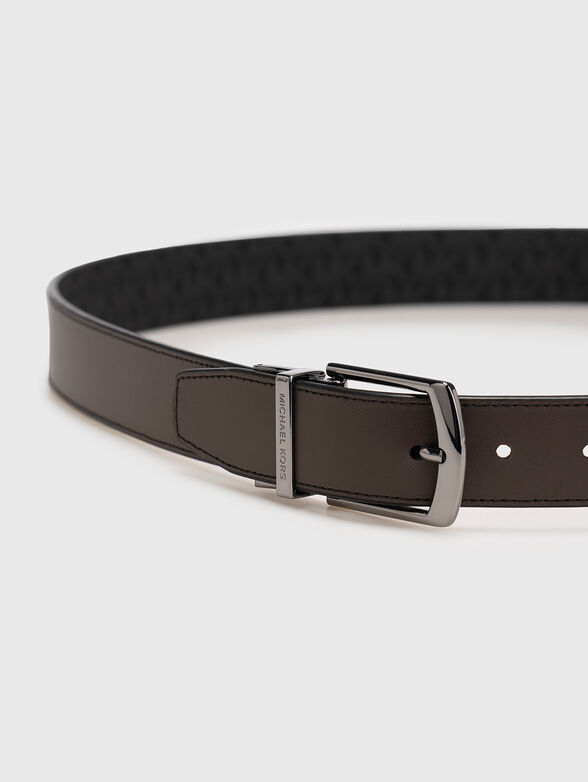 Double face belt with logo print - 4