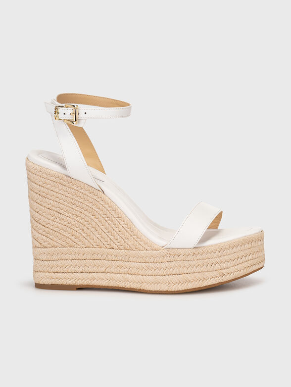 LEIGHTON leather platform sandals - 1