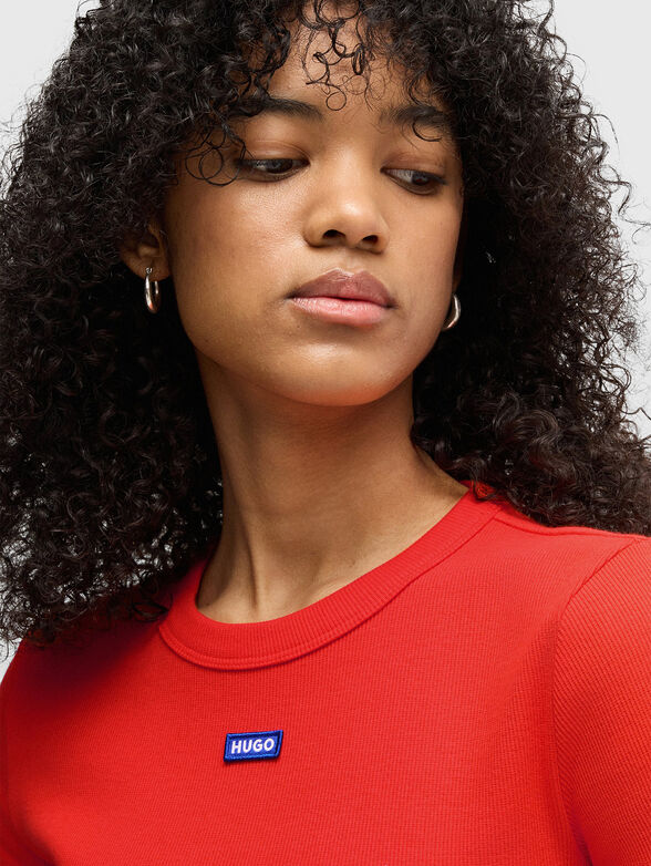 Cropped ribbed T-shirt - 4