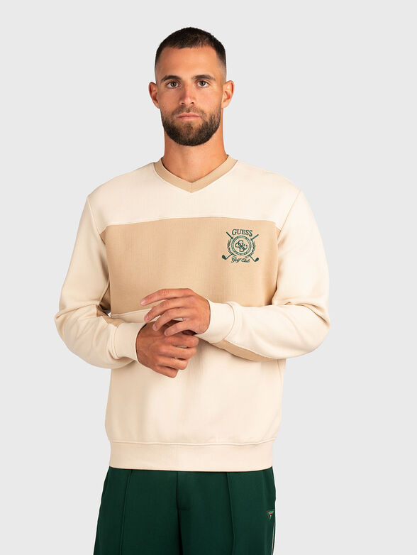 Sweatshirt with color-block effect - 1