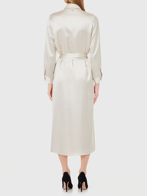 Midi dress with belt  - 2