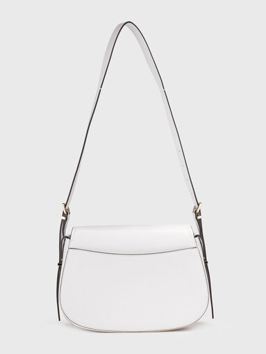 Black leather bag with logo - 3