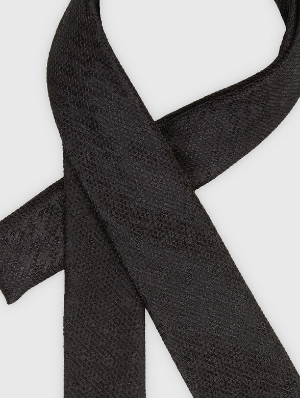 Black silk tie - 2