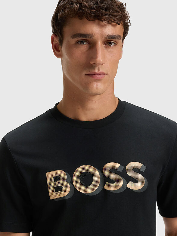 Cotton T-shirt with logo print - 4
