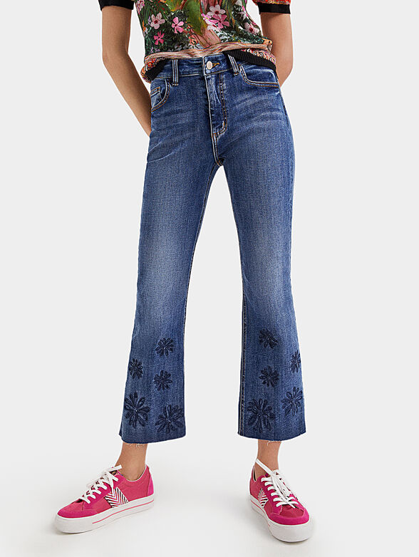 GALA jeans with floral accents - 1