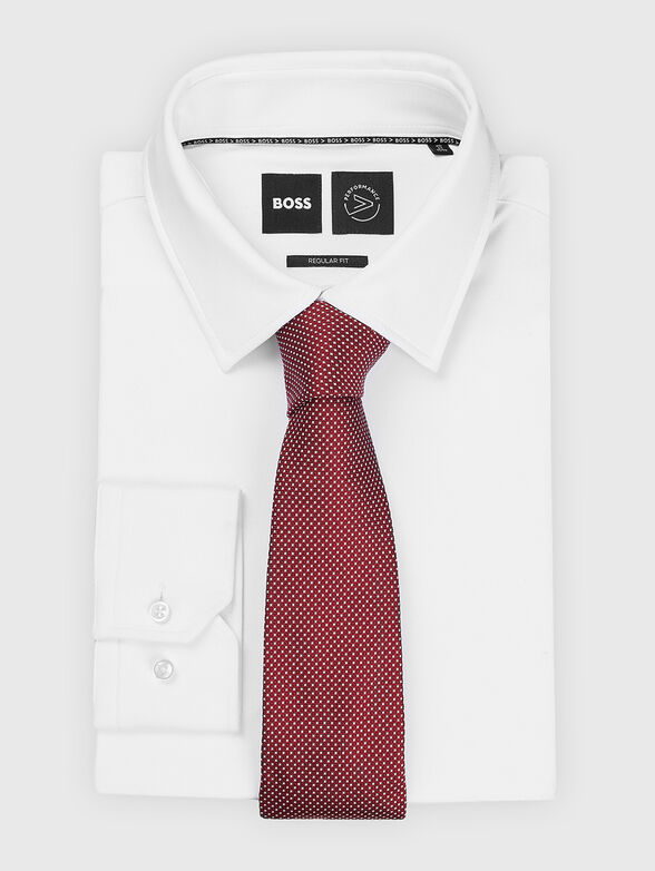 Tie of silk and jacquard - 1