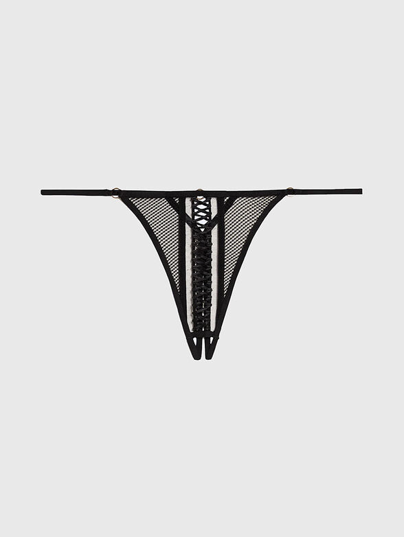 PRIVE - CROSS UP g-string with cut-out bottom - 4