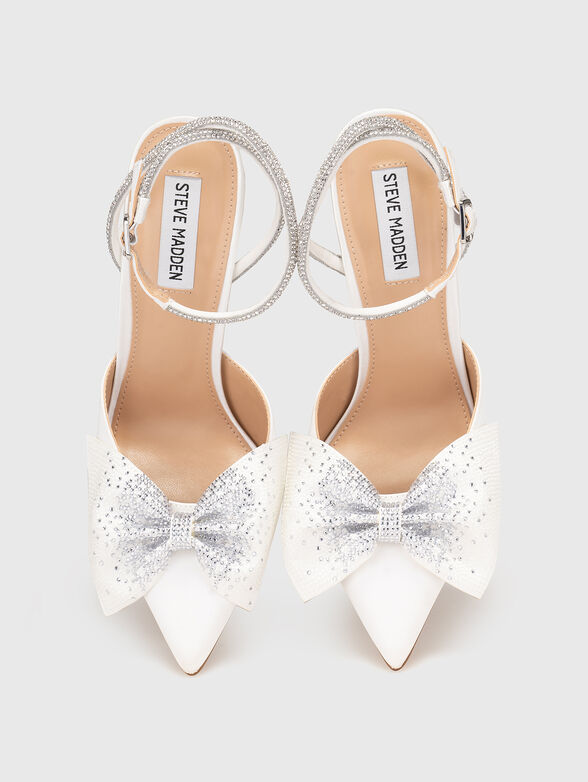 Heeled shoes with rhinestones - 6