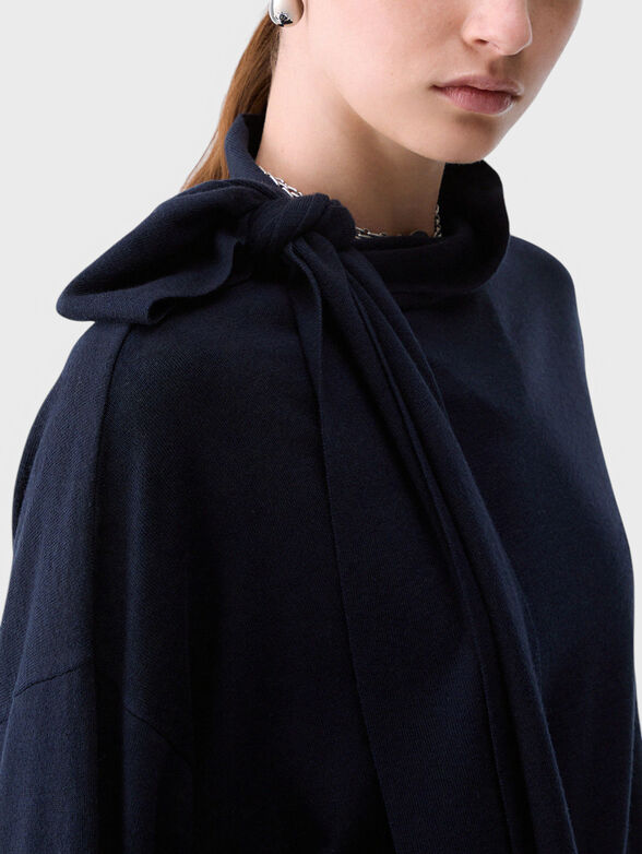 Sweater with accent ties - 4