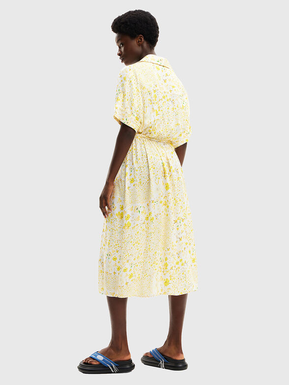 Shirt dress with floral print - 2