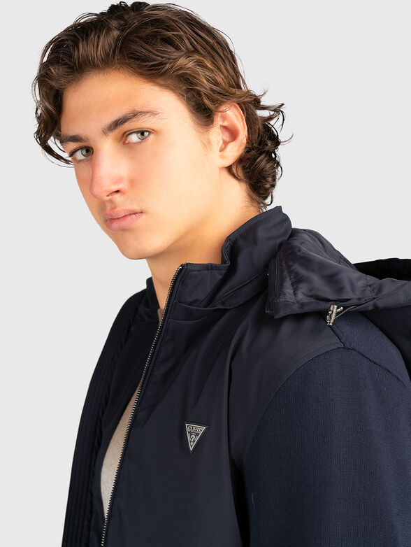 Jacket with removable hood - 6