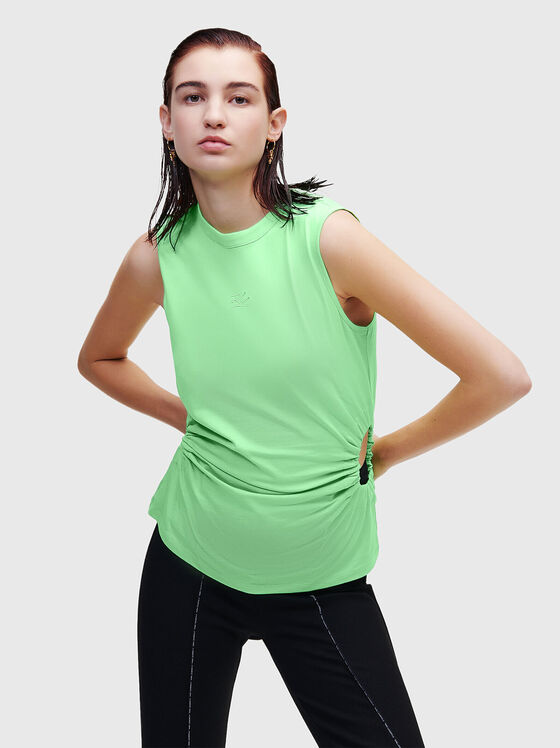 Green top with cut-out accent - 1